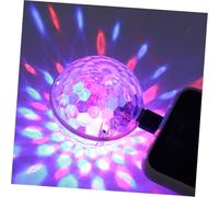 SAFIGLE Mini Boule Disco USB LED Rotative Portable Lumière de Scène Colorée pour Fête Compacte Installation Ambiance Dj et Décoration Party