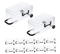 SAFIGLE Mini Valise Boîte à Dragées 12pcs Noire Boîte à Bonbons Transparente Pour Mariage Décoration De Fête Mini Coffret Taille Petite Rangement Créatif Événements Décorations à Thème
