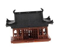 SAFIGLE Miniature Pavillon Asiatique Plastique pour Jardin Zen Décoration Micro Paysage Pavillon Chinois pour Aquarium et Bureau Accessoire Décoratif Japonais