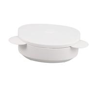 SAFIGLE Miroir De Maquillage pour L'oreille De Chat Porte-Cotons Organisateur De Bobby Pin Porte-Cravate Portable Organisateur D'élastiques à Cheveux Blanche Verre en Plastique