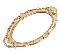 SAFIGLE Miroir Mural Baroque Doré Style Français Élégant Miroir Décoratif Vintage Ovale Plateau Maquillage Multifonction pour Salle de Bain Chambre et Entrée