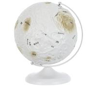 SAFIGLE Modèle de Globe Lunaire Sphérique Décoration de Bureau Élégante et Plastique pour Éducation Stem et Apprentissage Interactif pour Adultes et Étudiants