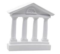 SAFIGLE Modèle de Temple Grec Résine Vintage Sculpture Décorative pour Bureau et Maison Ornement Architectural Rétro pour Ambiance Chaleureuse