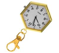 SAFIGLE Montre de Poche orée Hexagonale Porte-Clés, Usage Élève et Examen, Matériaux Résistants et Design Épuré
