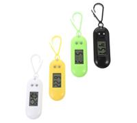 SAFIGLE Montre Électronique Porte-Clés Lot de 4 Pratique pour Examen Design Couleur Aléatoire Montres Suspendues à Clip Lecture Facile de L'Heure pour Paquet ou Ceinture