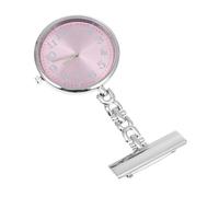 SAFIGLE Montre Infirmière Quartz avec Clip de Sécurité pour Personnel pour Médecins et Infirmiers Milieu Rose