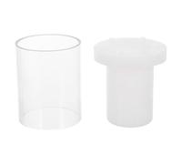 SAFIGLE Moule à Bougie Parfumée Creux en Plastique Transparent 7,5 X 10,2 CM pour Fabrication Manuelle de Bougies Décoratives Réutilisables