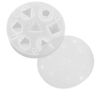SAFIGLE Moule en Silicone 7 Cavités pour Fabriquer des Dés Polyédriques, Facile à Démouler, pour Bijoux et Jeux de Société DIY