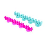 SAFIGLE Organisateur de Pinceaux de Maquillage Lot de 2 Pièces en Silicone pour Séchage à Air avec Ventouse Support Simple et Élégant pour Salles de Bain et Coiffeuses