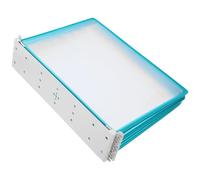 SAFIGLE Organisateur Mural Suspendu Vert en PVC et Fer, Compatible A4, Optimisation de l'espace pour Bureau et Atelier, Support de Dossier Mural Pratique et Solide