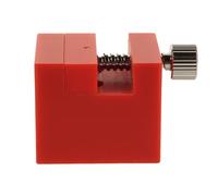 SAFIGLE Outil de Réglage de Bracelet de Montre Ergonomique Rouge Base de Fixation Ajustable pour Suppression de Maillons Kit Portable Compatible Bracelets Métal et Cuir Accessoire