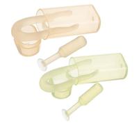 SAFIGLE Outil pour Lentilles de Contact 2 Pièces Kit Jaune et Vert avec Applicateur à Ventouse Souple et Pince Insertion Hygiénique Portable pour Retrait Facile Usage Quotidien et Voyage