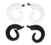 SAFIGLE Paire d'épingles à cheveux en corne de mouton Costume Cornes d'agneau Ram Pinces à cheveux Cornes Barrette à cheveux gothique Cosplay Adulte Cosplay - Barrette à cheveux en corne colorée en