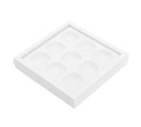 SAFIGLE Palette de fards à paupières vide palette de rouge à lèvres vide palette vide pour le maquillage contenants cosmétiques de voyage porte-palette Plastique blanche
