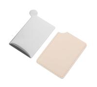 SAFIGLE Palette de Maquillage Outil Polyvalent en Acier Inoxydable Argentée Surface Pu Mélange Précis pour Applications de Maquillage
