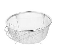 SAFIGLE Panier à Friture Rond Pliable en Acier Inoxydable Panier à Frites Passoire pour Friture, Adaptée pour Frites, Poulet Frit, Crevettes, Usage Quotidien et Professionnel