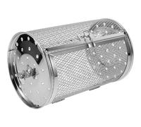 SAFIGLE Panier à Rôtir Rotatif 120x180 Mm en Acier Inoxydable Vis, Cage pour Four Électrique, Contenant Multi-usages pour Noix, Graines Et Viandes, Ustensile Professionnel De Cuisson Barbecue