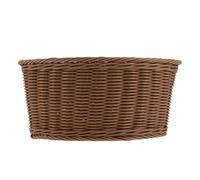 SAFIGLE Panier D’Angle Triangulaire Tressé à la Main Panier de Rangement pour Dressing Salle de Bain Cuisine Dimensions 265 CM de Rayon X 16 CM de Haut et Ouvert pour Snacks et