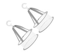 SAFIGLE Panier de Séchage pour Pinceaux de Maquillage Suspendu Lot de 2 en Maille Respirante Cintre Pratique pour Éponges Cosmétiques Jouets Vêtements