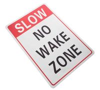 SAFIGLE Panneau Réfléchissant Ralentir sans Réveil Résistant Aux UV et Intempéries pour Signalisation Extérieure Zones sans Réveil et Ralentissement