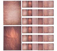 SAFIGLE Papier à Lettres Vintage Imprimable Double Face 48 Feuilles Format Lettre Papier Cartonné Épais Style Parchemin Décoratif Rétro pour Correspondance et Bricolage