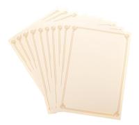 SAFIGLE Papier Intérieur A4 Vierge pour Certificat d'Honneur, 10 Feuilles Format Imprimable pour Diplômes Scolaires