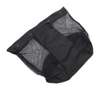 SAFIGLE Paquet Filet de Basket-Ball Simple Grand Format en Toile Noire | Tissage Fin, Rangement Pratique, Finition Soignée, pour Gymnases et Matchs, Format Unique, Noir