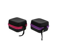 SAFIGLE Paquet pour Bouteilles D’Huile Essentielle 7-8 Compartiments 5ml en Eva Antichoc Fermeture Éclair Violet Et Fuchsia, Organiseur De Voyage Portable pour Cosmétiques