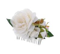 SAFIGLE Peigne à Cheveux de Mariée avec Fleur Artificielle Accessoire de Coiffure Décoration de Cheveux