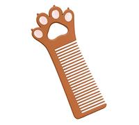 SAFIGLE Peigne à Cheveux en Alliage de Zinc de Patte de Chat Portable Marron pour Fille Garçon et Filles Usage Voyage Présent