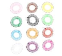 SAFIGLE Peigne à Cheveux Extensible Circulaire 12Pcs en Polypropylène Antidérapant Accessoire pour Coiffure pour Sport et Maquillage Confortable à Porter
