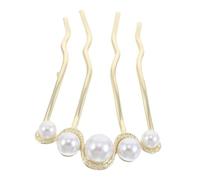 SAFIGLE Peigne à Cheveux Métallique Forme De u Pinces à Cheveux Latérales Accessoires De Coiffure Pour Chignons Relevés Sets De Peignes Pour Femmes