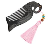 SAFIGLE Peigne De Coiffure Créatif Corne Ox Peigne Portable Antistatique Pour Cheveux Bouclés Épais Et Élégant Et Pratique Pour Soin Capillaire Optimal