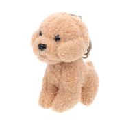 SAFIGLE Pendentif Paquet en Peluche Chiot Mini, Porte-clés Décoratif en Peluche, Léger et Portable, Présent Femme, Accessoire Mode Paquet à Dos, Couleur Marron Clair, Taille Petite