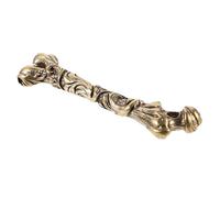 SAFIGLE Pendentif Porte-clés Laiton Sculpté Style Rétro Charme Os Vintage Décoratif pour Sac et Bricolage