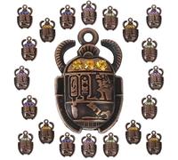 SAFIGLE Pendentif Scarabée Antique en Alliage Rouge 2.6X1.6Cm Accessoire DIY pour Bracelet à Breloque Scarabée et Collier, Présent pour Anniversaire et Saint-Valentin
