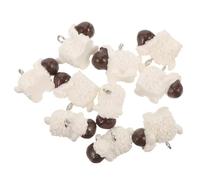 SAFIGLE Pendentifs Mouton Réalistes 10 Pièces, Accessoires De Bijoux Soi-même, Couleur Vive, Légers Et Solide, Pour Créations Artisanales, Bracelets Et Colliers, Présents Noël Et Occasions Festives
