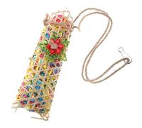 SAFIGLE Perroquet Suspendu à Mâcher, Rotin Papier Tressé | Perruches et Oiseaux Domestiques, Installation Facile, Léger et Portable, Usage Ludique en Cage Couleur Aléatoire