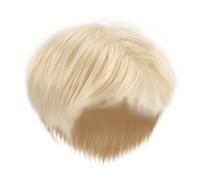 SAFIGLE Perruque pour Hommes Synthétiques Blond Frange pour Cosplay et Utilisation Quotidienne