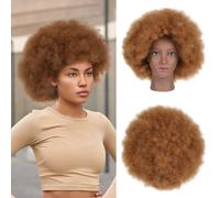 SAFIGLE Perruques Africaines Bouclées Pour Femmes Perruques Courtes Noires Résistante À La Chaleur D'Halloween