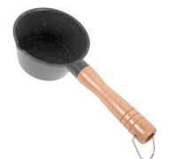 SAFIGLE Petite Casserole à Lait avec Manche Ergonomique Anti-brûlure Poêle à Sauce Multifonction pour Chauffer Huile et Lait Mini Wok Noir pour Gaz Ustensile de Cuisine Pratique