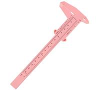 SAFIGLE Pied à Coulisse pour Sourcils en Plastique Rose 150 Mm Outil de Mesure Précis Compas à Sourcils Professionnel pour Maquillage et Microblading