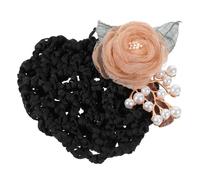 SAFIGLE Pince à Cheveux Fleur 1 Pièce Filet à Chignon Élastique Accessoire Pratique pour Infirmières et Hôtesses de L'Air