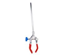 SAFIGLE Pince de Laboratoire Trois Griffes Taille L Acier Inoxydable Pince Réglable pour Flacons Résistance Corrosion Fixation Sécurisée pour Matériel de Laboratoire