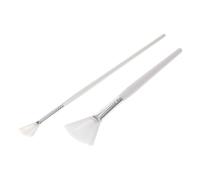 SAFIGLE Pinceaux pour Masque Facial Éventail Lot de 2 Outils d'Application de Soins de Peau Brosse en Nylon Solide Zones Difficiles d'Accès Facile à Nettoyer et Utiliser
