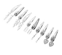 SAFIGLE Pinces à Cheveux Gothiques en Métal 5 Paires Style Années 2000 Vintage Clips pour Filles Accessoires Halloween Cosplay Soirée Thématique