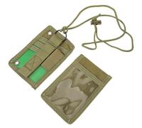 SAFIGLE Pochette pour Badge Multifonction Portable en Tissu Oxford Vert | Protection la Poussière, Rangement des Cartes, Usage Bureau et Contrôle, pour Médecins et Personnel