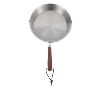 SAFIGLE Poêle à Frire Inox Mini Poêle Antiadhésive sans Revêtement Manche Anti-brûlure Outil de Cuisson Polyvalent pour Cuisine Familiale et Professionnelle