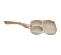 SAFIGLE Poêle à Œufs Multifonction Antiadhésive Cuisine et Camping, Poêle à Crêpes Pratique, Compatible Feu à Gaz et Plaque Électrique, Revêtement Sûr et Facile à Nettoyer