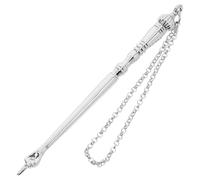 SAFIGLE Pointeur De Livre De Torah Élégant - Pointeur De Main Yad Et Chaîne Liée Pour La Lecture De La Torah Haftorah Bar Mitzvah - Oeuvres De Métal Commun Argent - Accessoires Pour